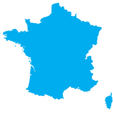 Carte de france des implantations de EMTSE